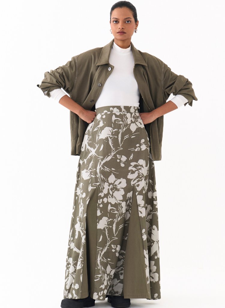 Floral Circular Skirt