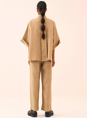 Floral Emb Boxy Shirt Set