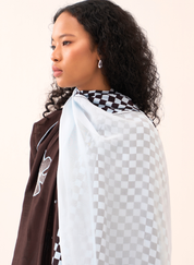 Floral Emb Scarf Set