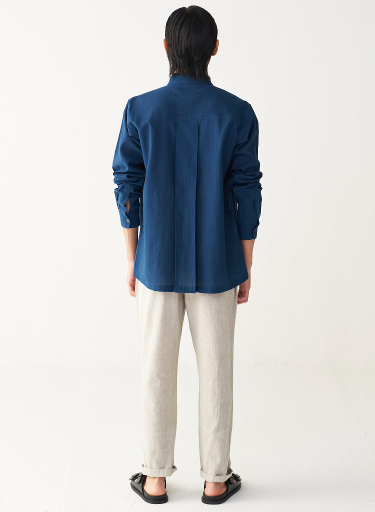 Floral Embroidered Shirt Set