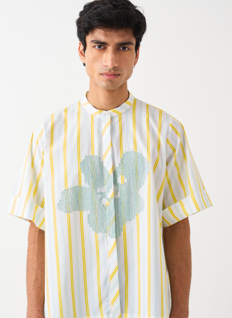 Floral Emb Shirt