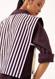 Floral Emb. Stripe Overlay