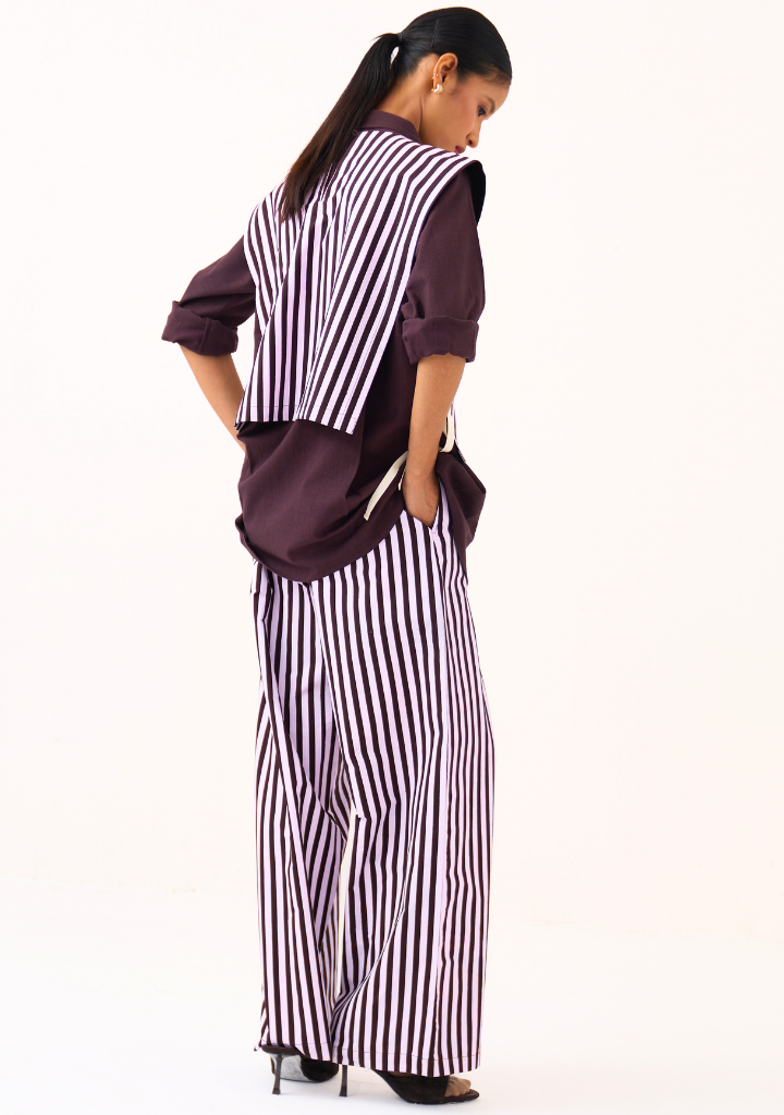 Floral Stripe Overlay Set