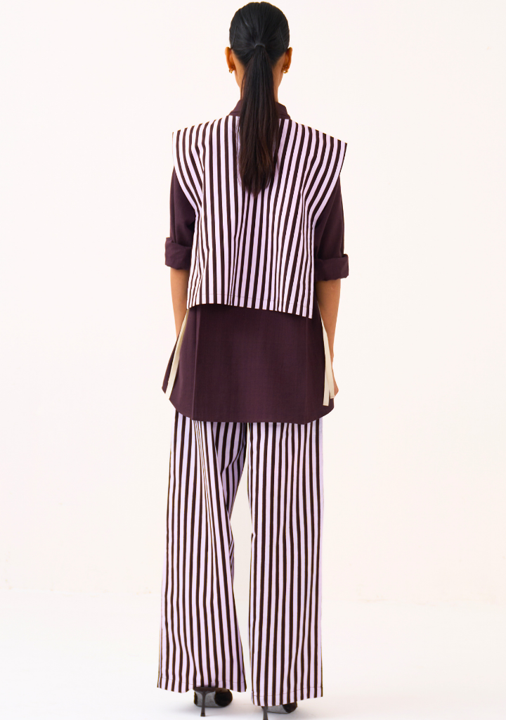 Floral Stripe Overlay Set