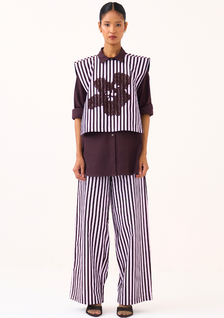 Floral Stripe Overlay Set