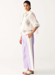 Floral Fringe Bomber Set