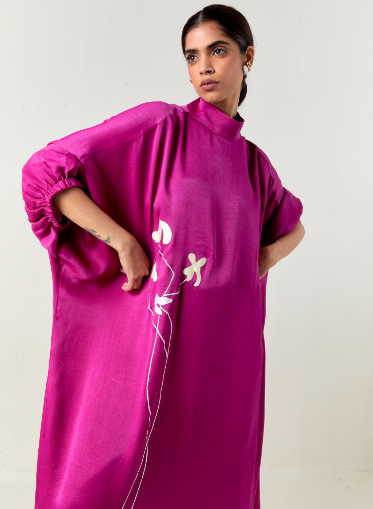 Floral Fringe Kaftan Set