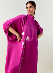 Floral Fringe Kaftan Set