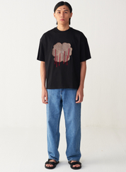 Floral Fringe Patch T-shirt