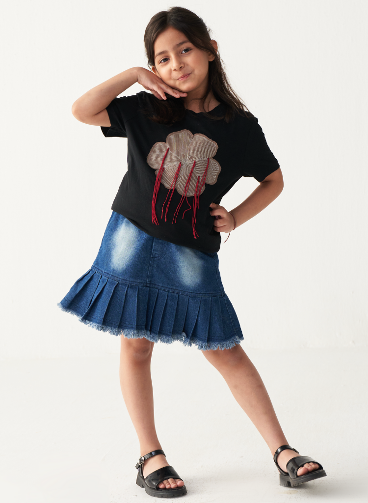 Floral Fringe T-Shirt