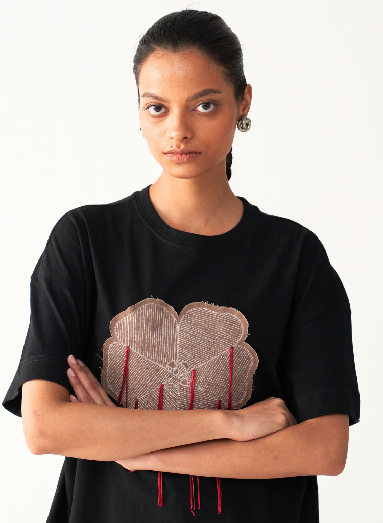 Floral Fringe Tshirt