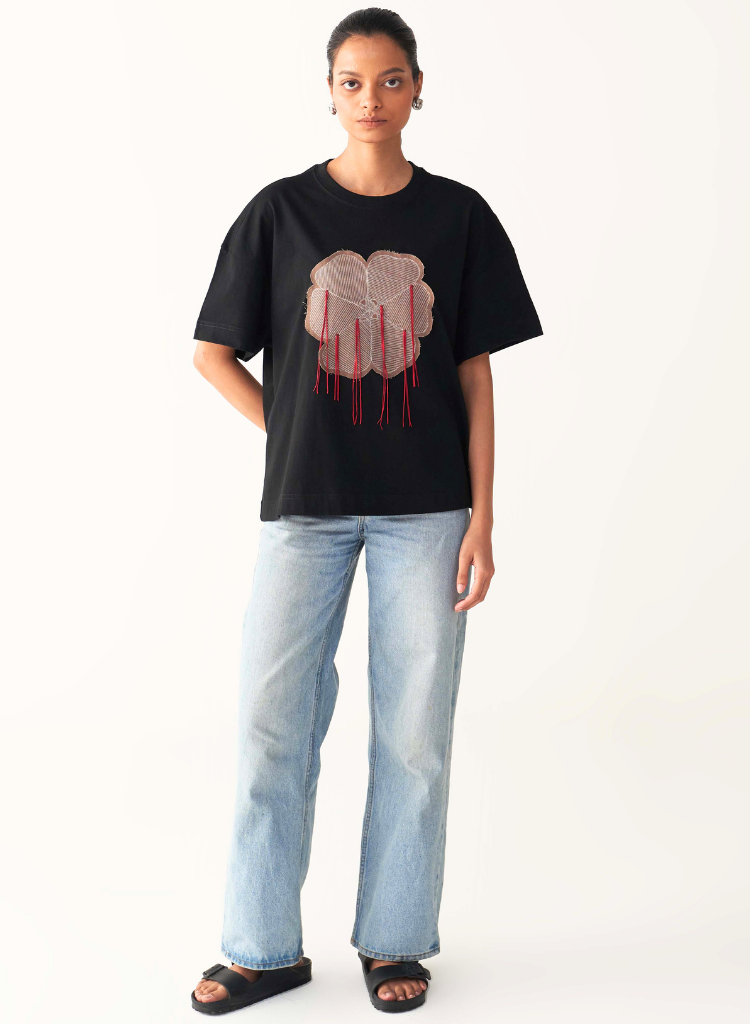 Floral Fringe Tshirt