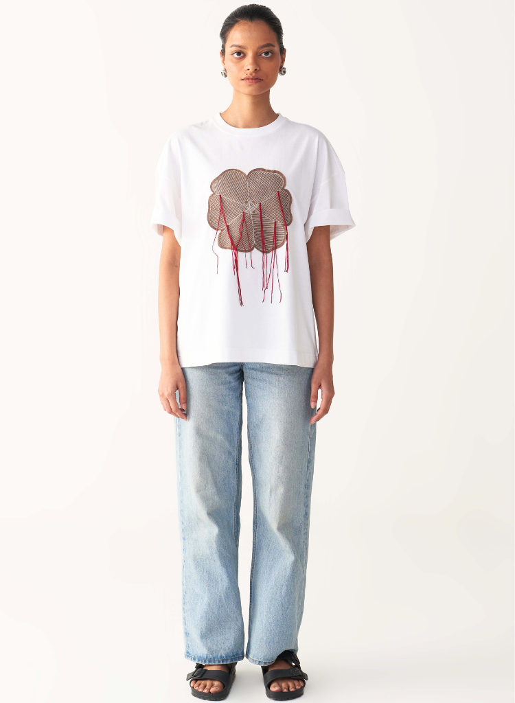 Floral Fringe Tshirt