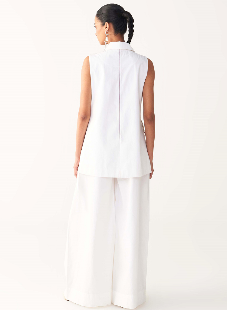 Floral Fringe Waistcoat Set