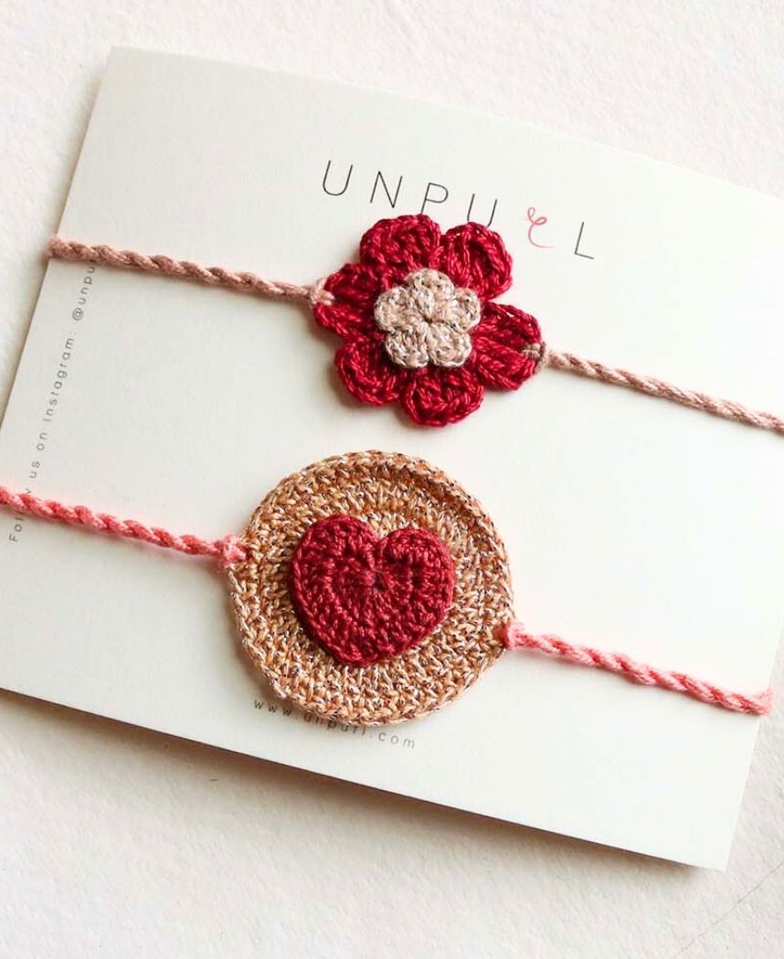 Floral Rakhi Set