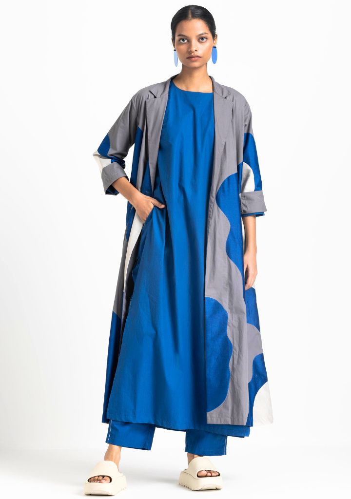 Floral Appliqué Jacket Set