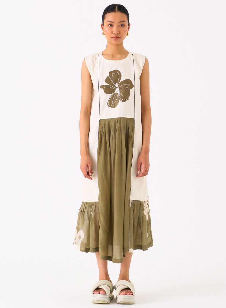 Floral Panelled Dress