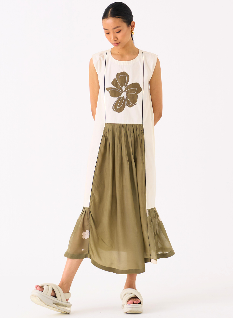 Floral Panelled Dress