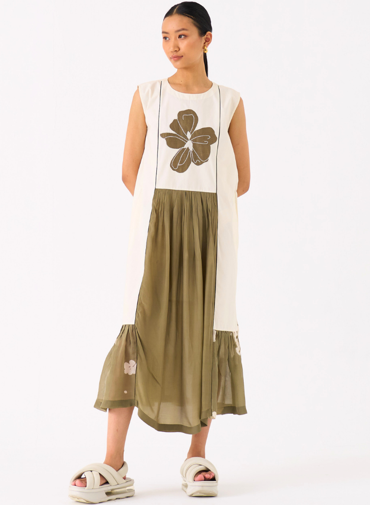 Floral Panelled Dress