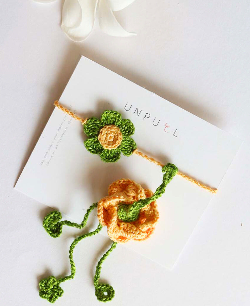 Floral Rakhi Lumba Set