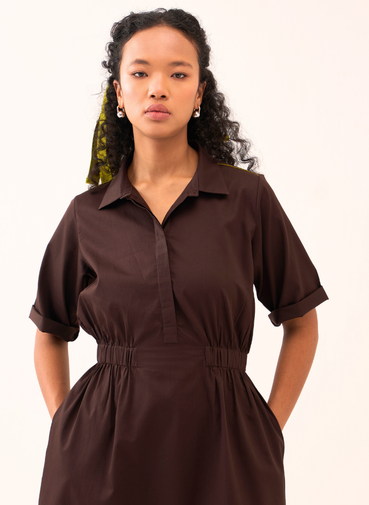 Floral Reverse Appliqué Dress