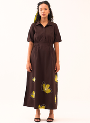 Floral Reverse Appliqué Dress