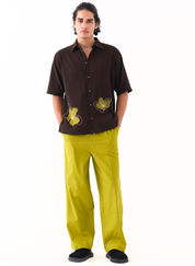 Floral Reverse Applique Shirt