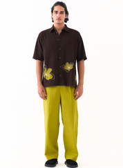 Floral Reverse Applique Shirt