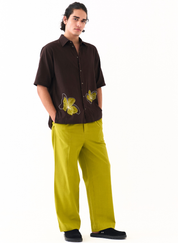 Floral Reverse Applique Shirt