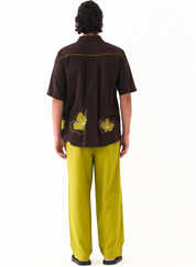 Floral Reverse Applique Shirt