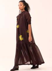 Floral Bottom Frill Dress