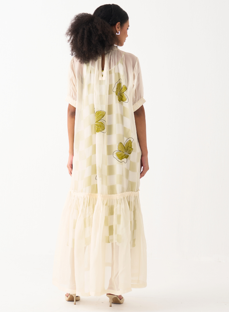 Floral Bottom Frill Dress