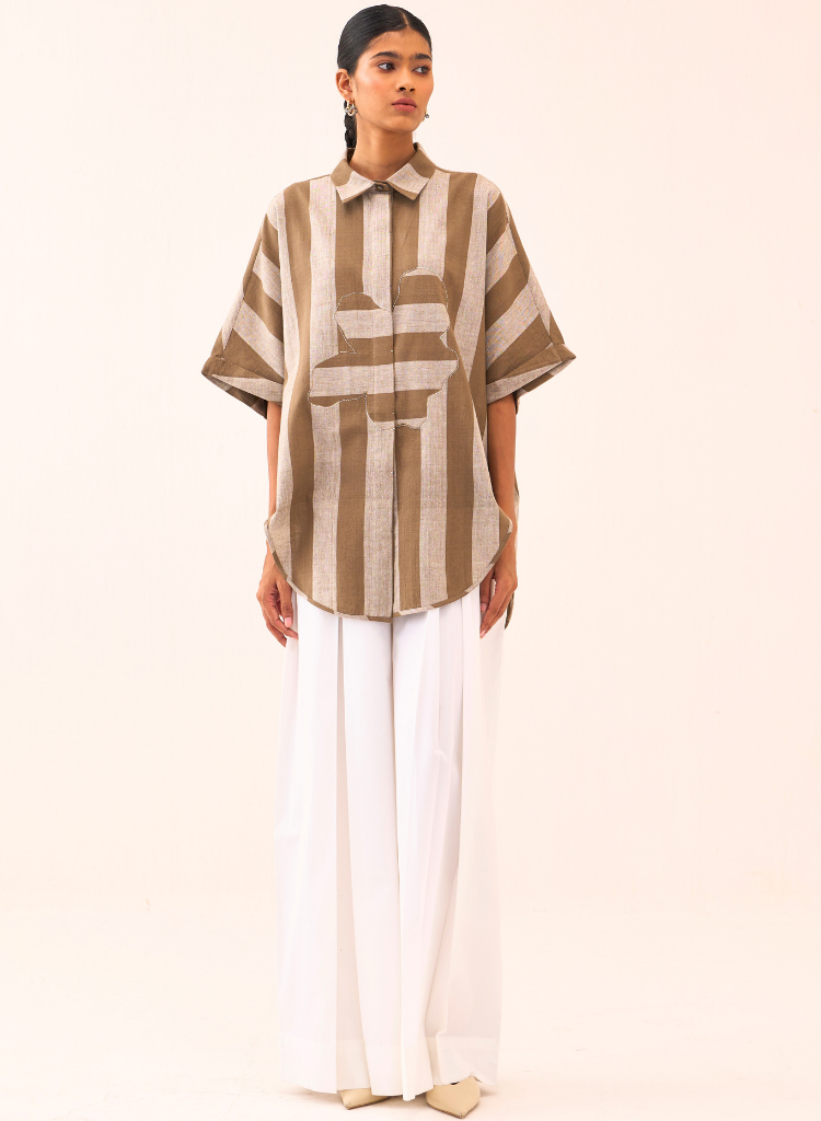 Floral Stripe Appliqué Set