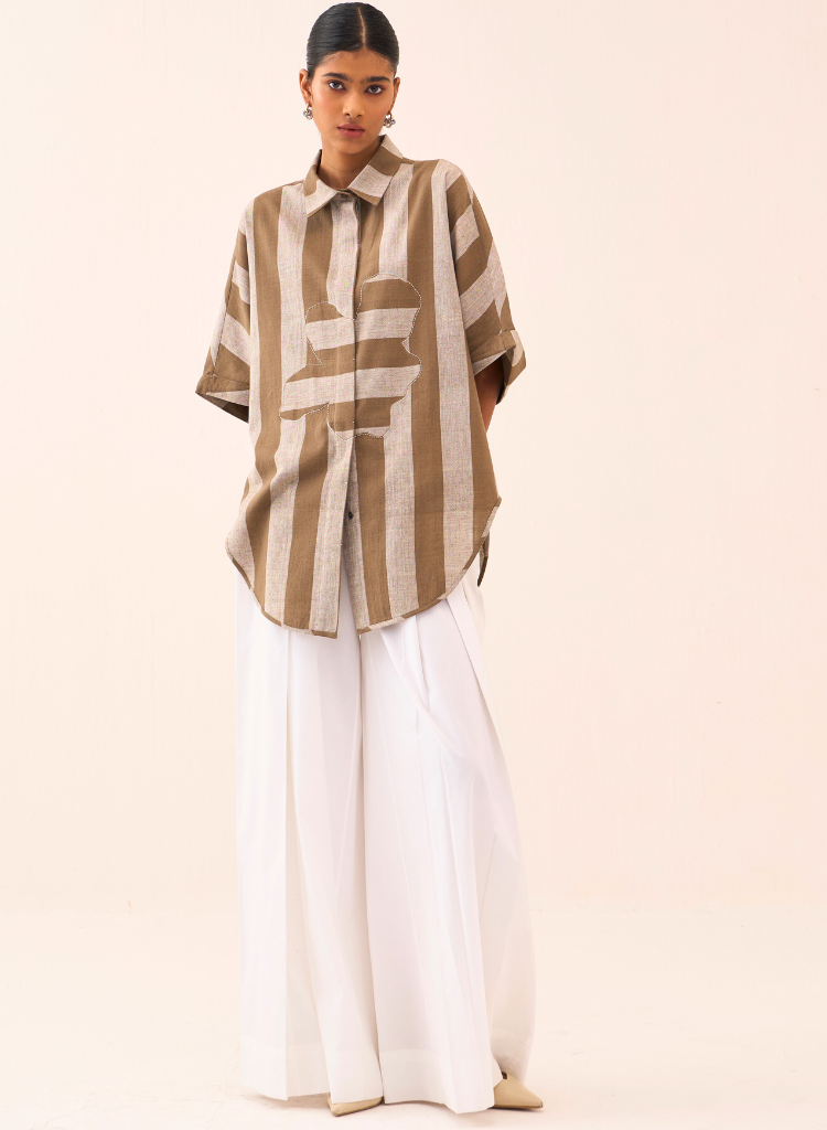 Floral Stripe Appliqué Set