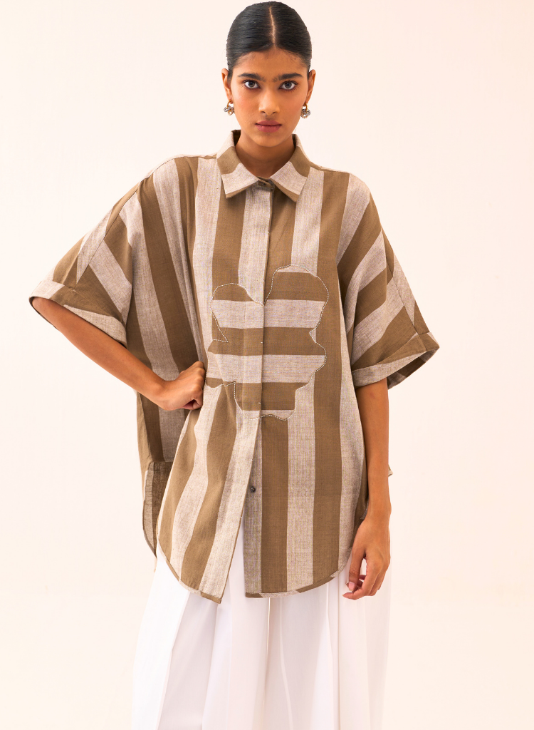 Floral Stripe Appliqué Set