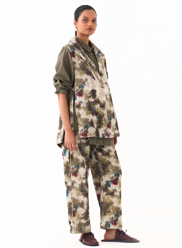 Floral Waistcoat Set