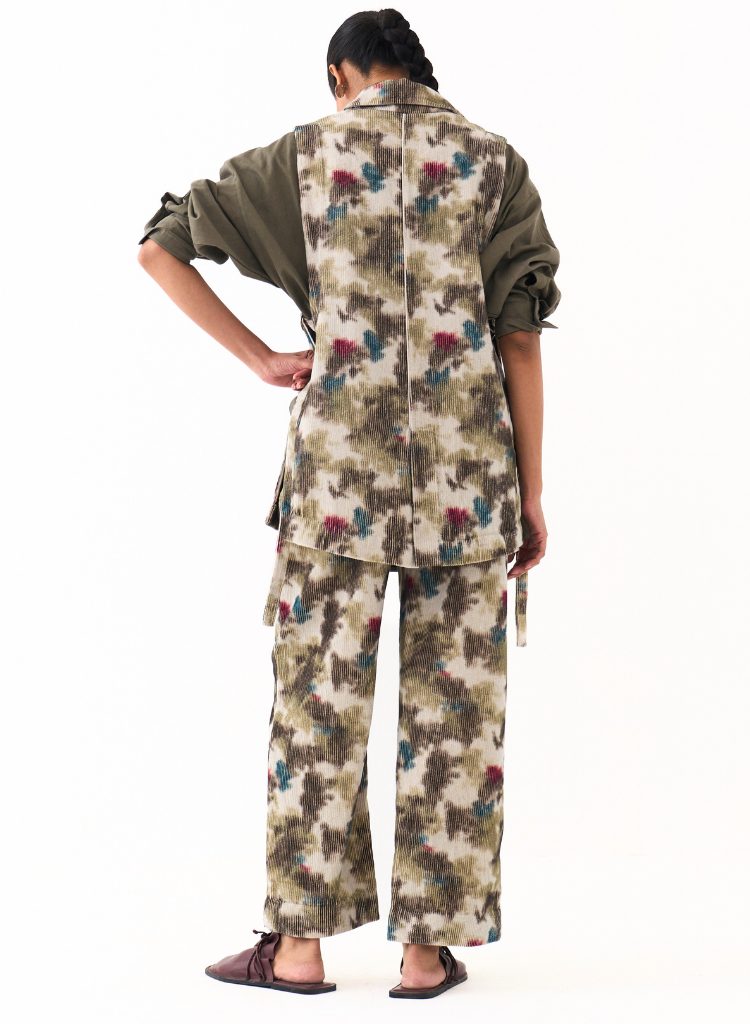 Floral Waistcoat Set