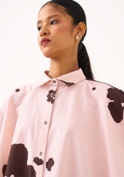 Floral Wide Hem Shirt