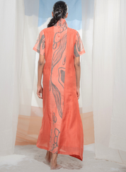 Flow High Neck Dress