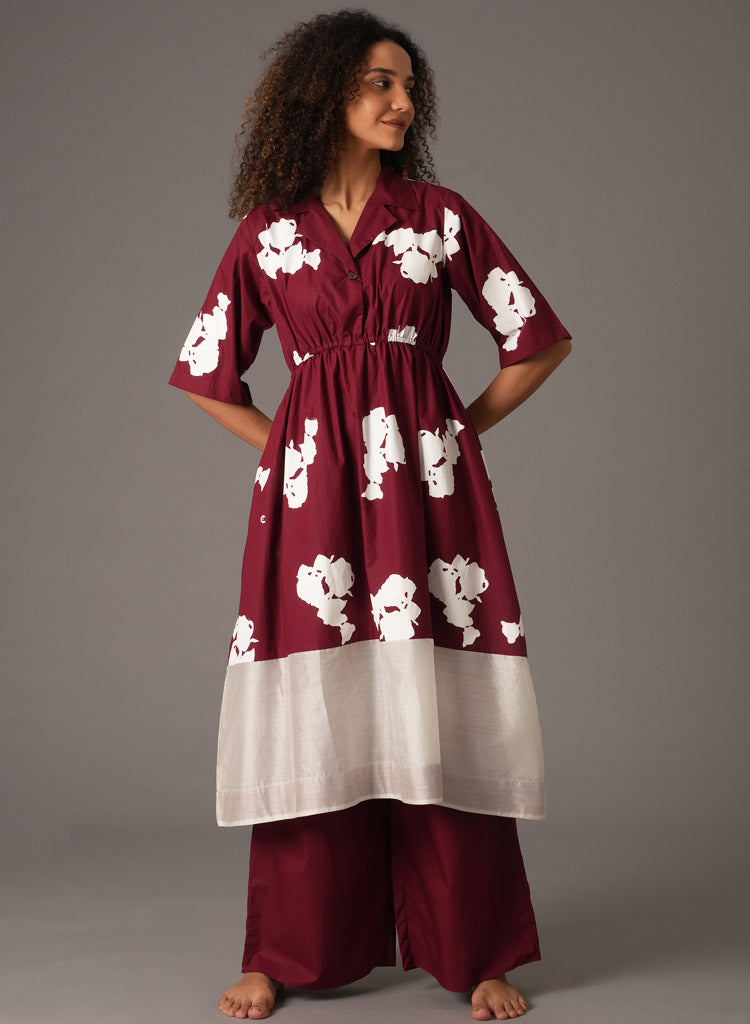 Flower Print Dress Set