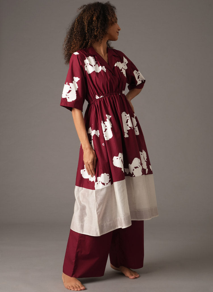 Flower Print Dress Set