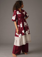 Flower Print Dress Set