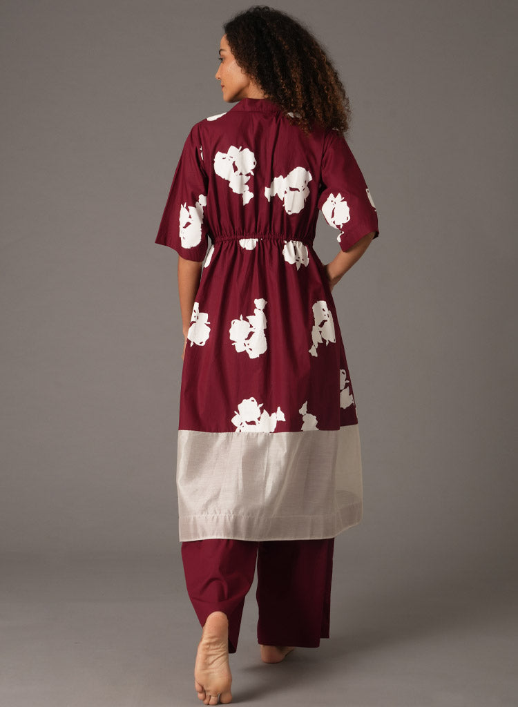 Flower Print Dress Set