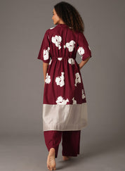 Flower Print Dress Set