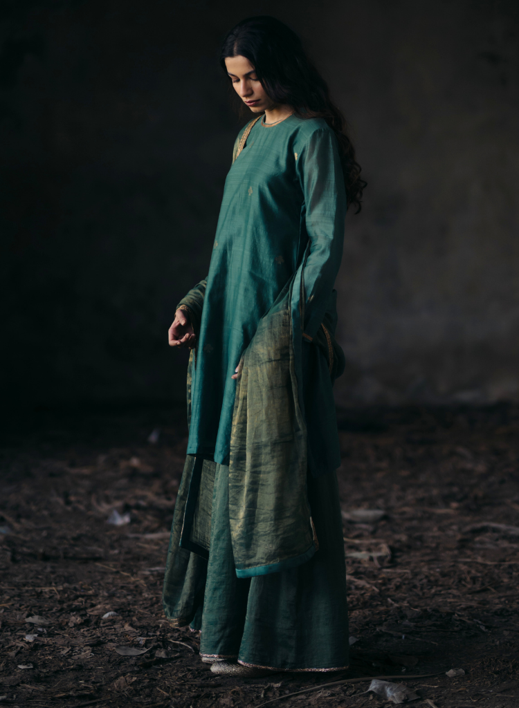 Flowers & Moon Sharara Set