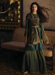 Flowers & Moon Sharara Set