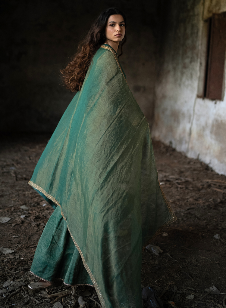 Flowers & Moon Sharara Set