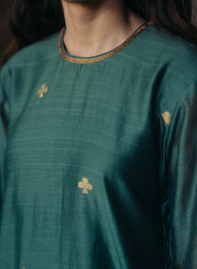 Flowers & Moon Sharara Set