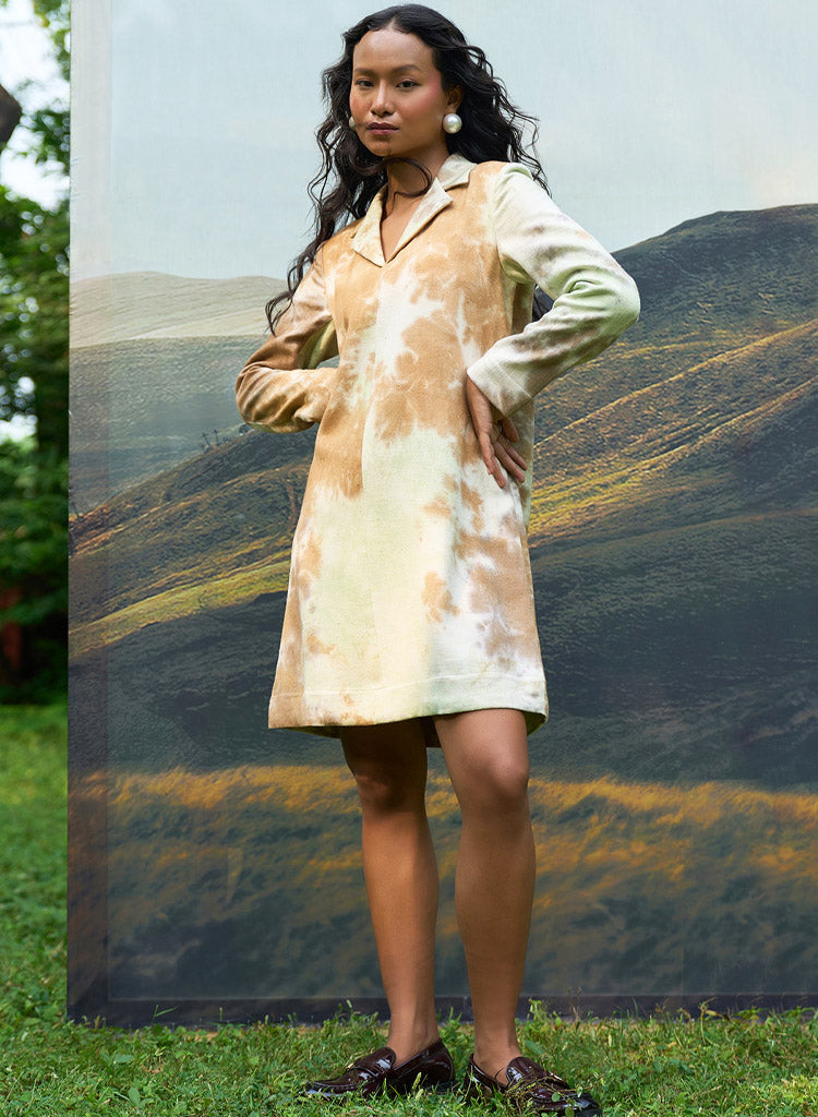 Forest Denim Blazer Dress