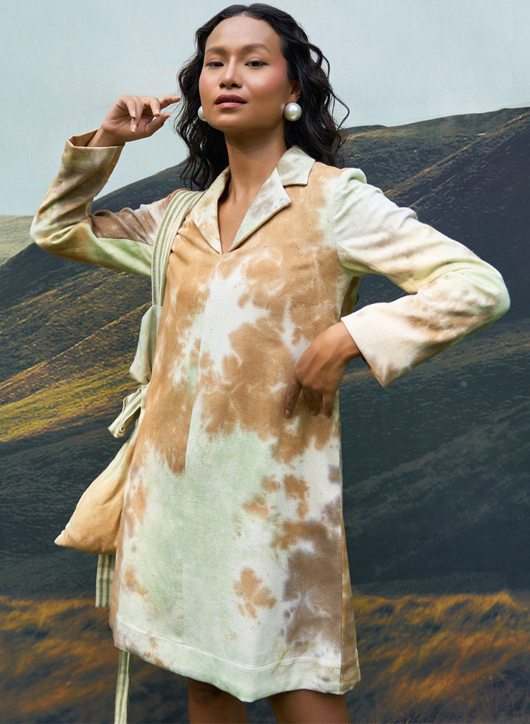 Forest Denim Blazer Dress